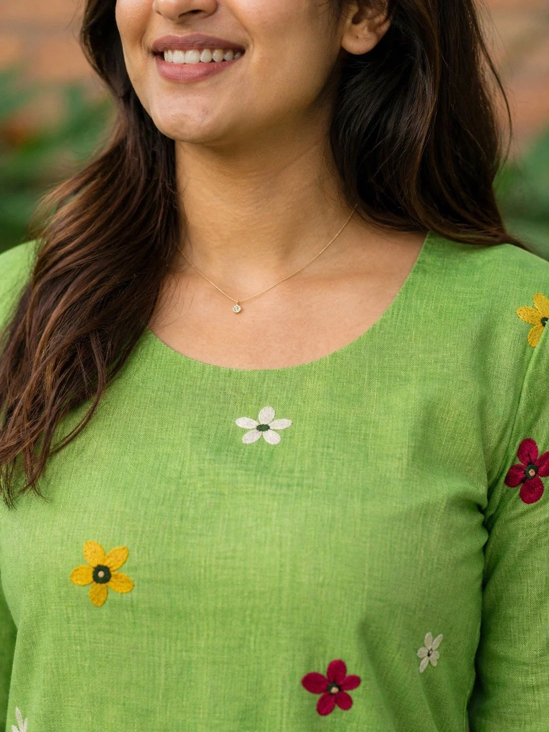 Vibrant Floral Kurta Set