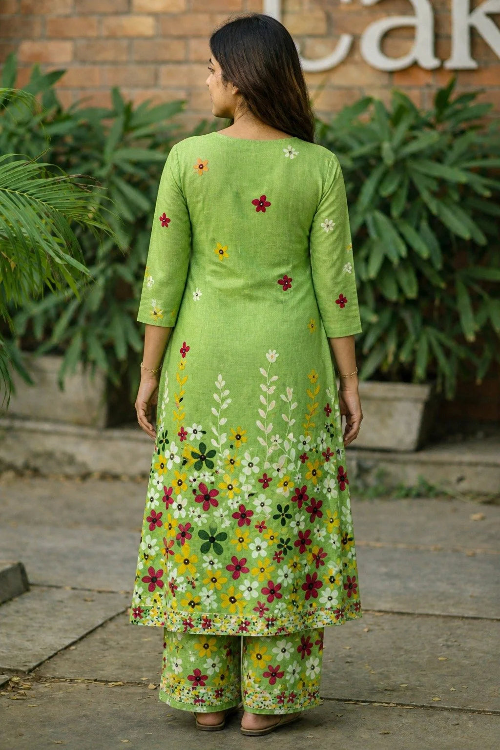 Vibrant Floral Kurta Set