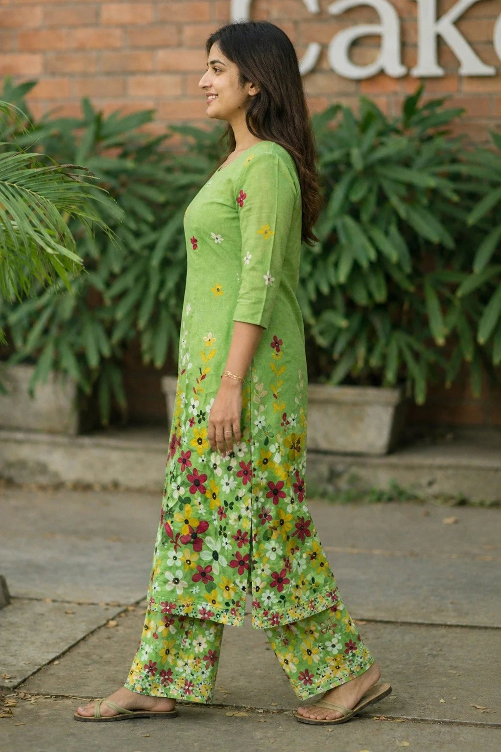 Vibrant Floral Kurta Set