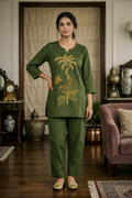 Emerald Heritage Embroidered Co-ords Set