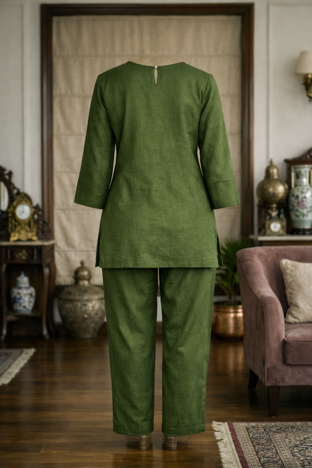 Emerald Heritage Embroidered Co-ords Set