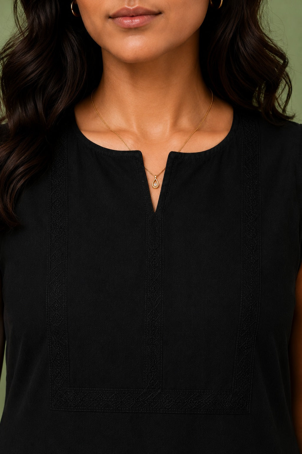 Midnight Indigo Solid Sleeveless Maxi Dress
