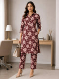 Floral Print  Co-ord Set | Modern Ethnic Office Wear