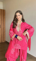 Classic Gulabi Ribbon Farshi Salwar Set